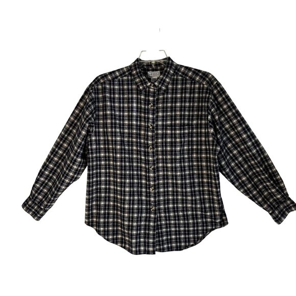 Arizona Jean Co Tops - Arizona Jean Company Women's Plaid Long Sleeve Shirt Size Large 100% Cotton